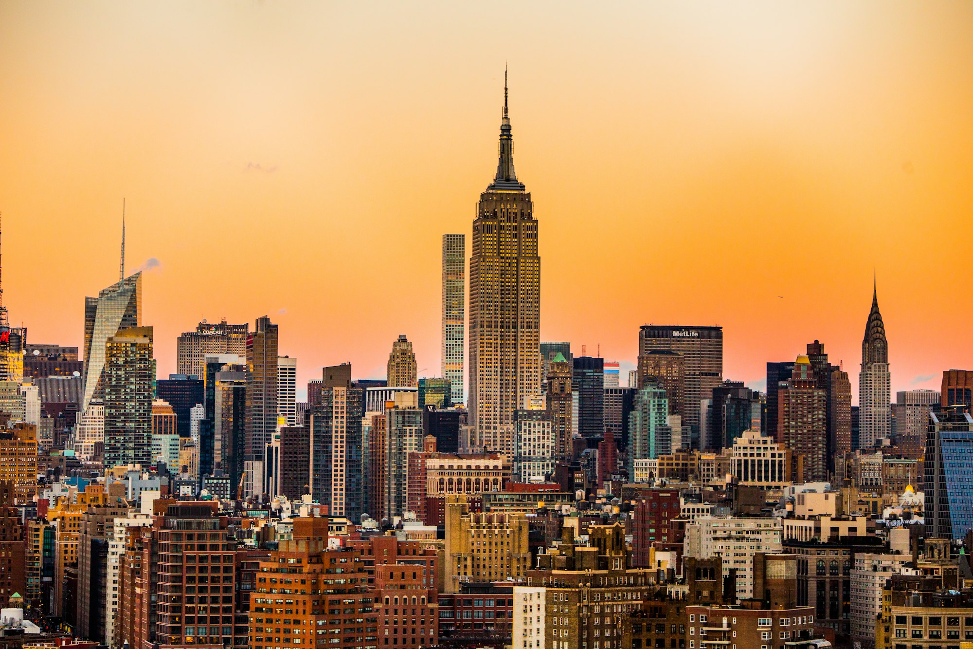 United States immigration - New York City skyline